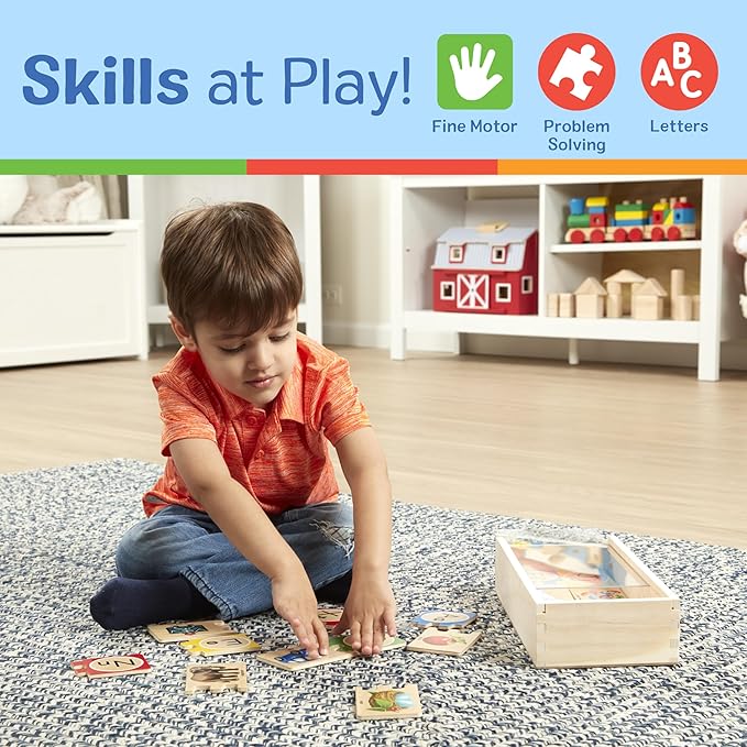 Melissa & Doug Self Correcting Alphabet Puzzle 52 pcs with Toy Melissa & Doug Self Correcting Alphabet Puzzle 52 pcs with Toy