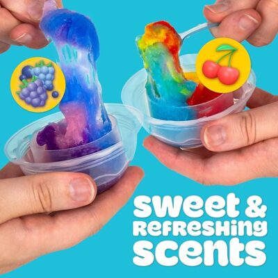 Play Doh ICY 2 Pack, Rainbow Cherry & Tie Dye Blue Raspberry Scents