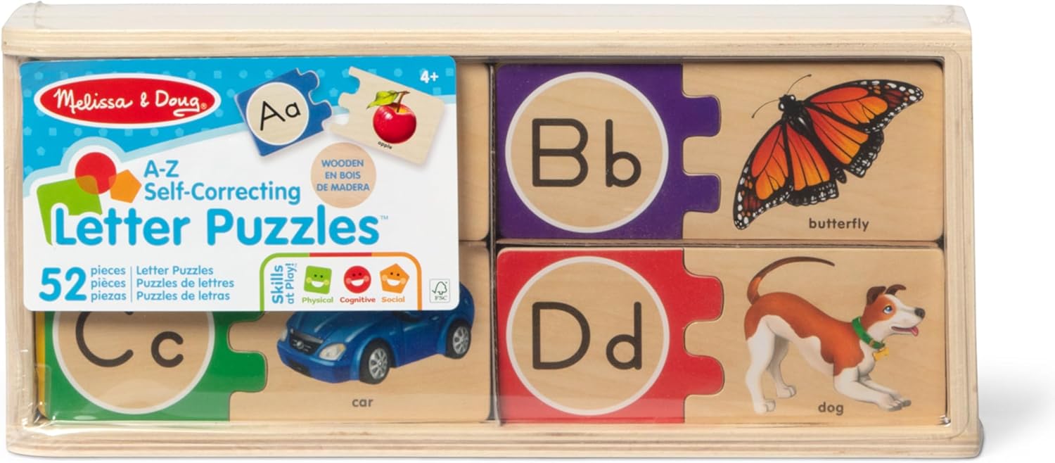 Melissa & Doug Self Correcting Alphabet Puzzle 52 pcs with Toy Melissa & Doug Self Correcting Alphabet Puzzle 52 pcs with Toy