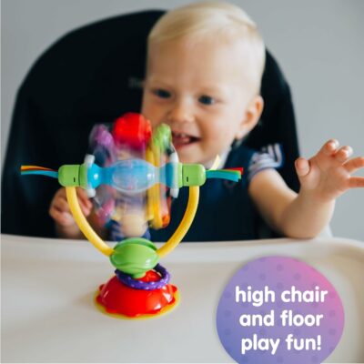 Playgro Baby High Chair Spinning Toy with Rattle and Suction Cup