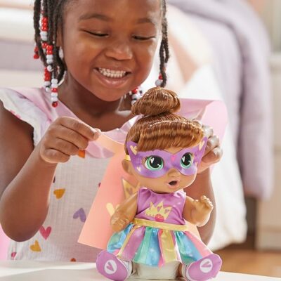 Baby Alive Super Brown Hair Dress Up Baby Doll Playset