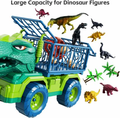 Dinosaur Truck Toys for Kids Jurassic Play Set