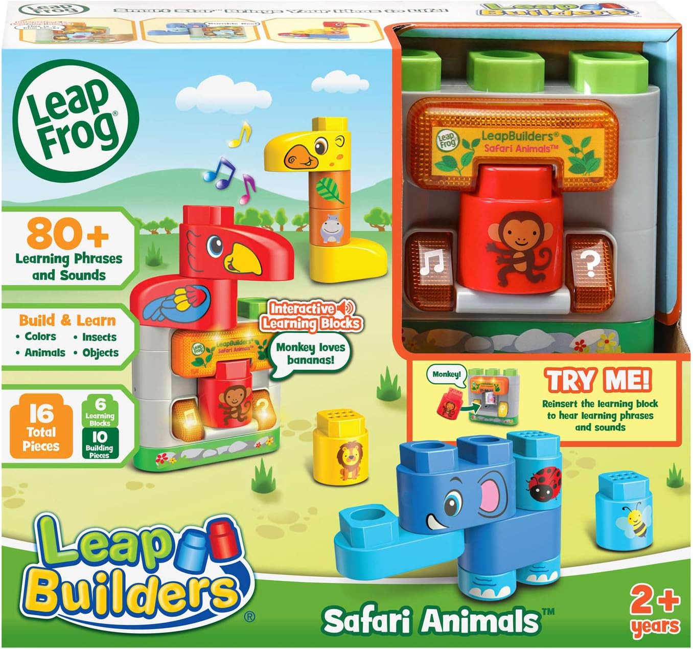 LeapFrog LeapBuilders Safari Animals Multicolor LeapFrog LeapBuilders Safari Animals Multicolor