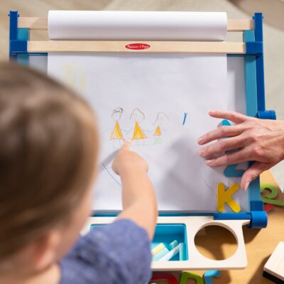 Melissa & Doug Deluxe Double Sided Tabletop Easel Arts & Crafts