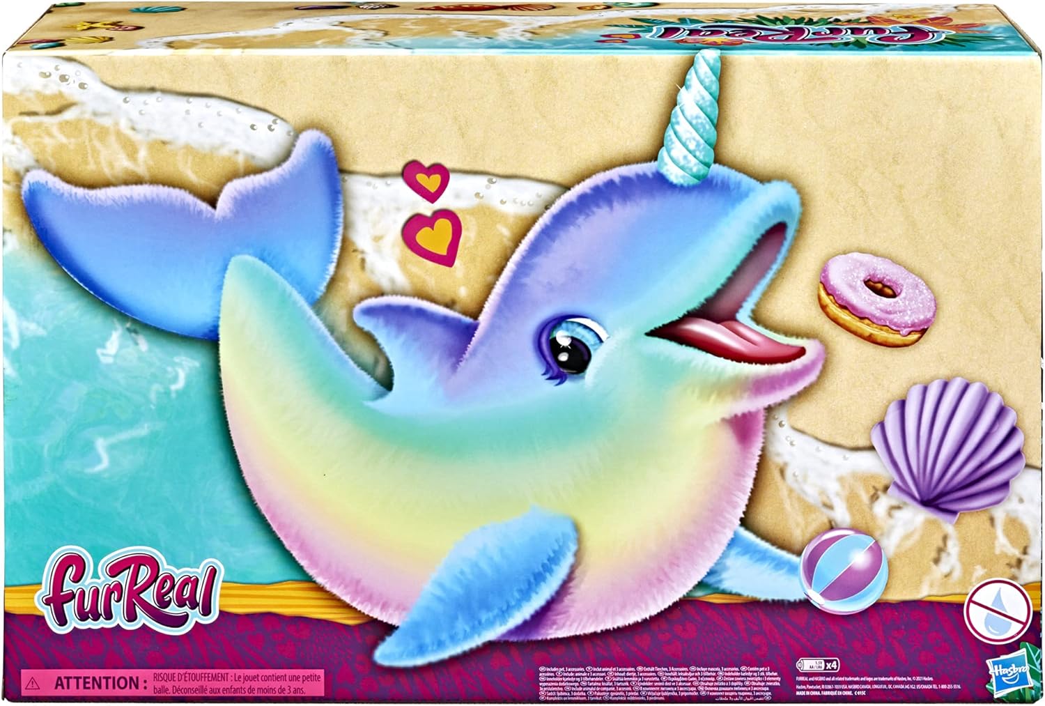 FurReal Wavy The Narwhal Interactive Animatronic Plush Toy FurReal Wavy The Narwhal Interactive Animatronic Plush Toy