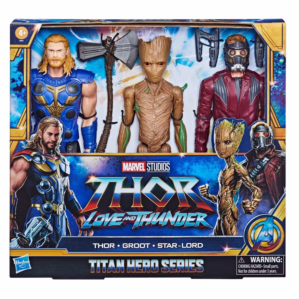 Marvel Avengers Titan Hero Series Thor Groot Star Lord Action Figures