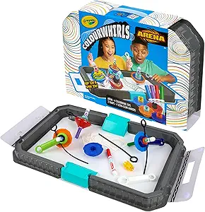 Crayola Colourwhirls Battle Arena Art Game DIY Gyro Spin Art Toy