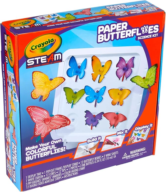 Crayola Paper Butterfly Science Kit STEAM Toy