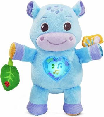VTech Baby Hug a Hippo Musical Plush Toy with Lights and Textures