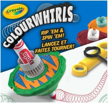 Crayola Colourwhirls Battle Arena Art Game DIY Gyro Spin Art Toy