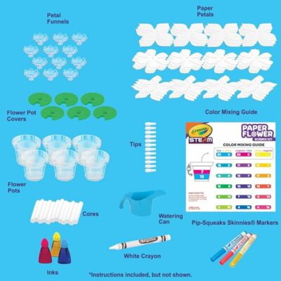 Crayola Paper Flower Science Kit Color Changing Flowers Gift