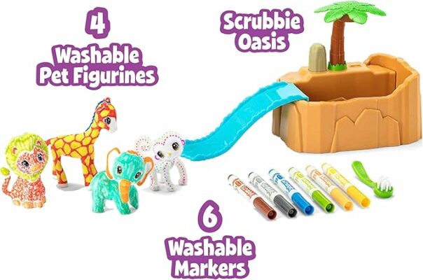 Crayola Scribble Scrubbie Safari Animals Tub Set