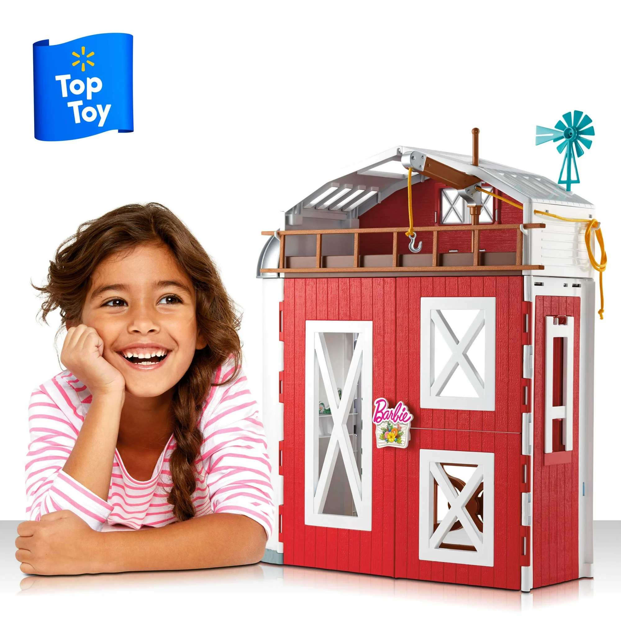 Barbie Horse Barn Playset with 25+ Feeding & Grooming Accessories Barbie Horse Barn Playset with 25+ Feeding & Grooming Accessories