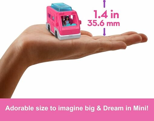Barbie Mini BarbieLand 4 Pack Doll & Toy Vehicle Set
