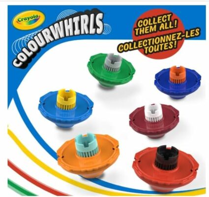 Crayola Colourwhirls Battle Arena Art Game DIY Gyro Spin Art Toy