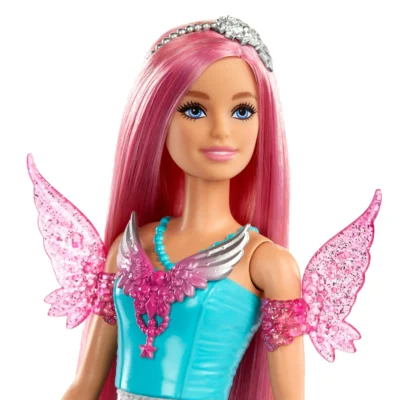 Barbie Doll with 2 Fantasy Pets and Dress