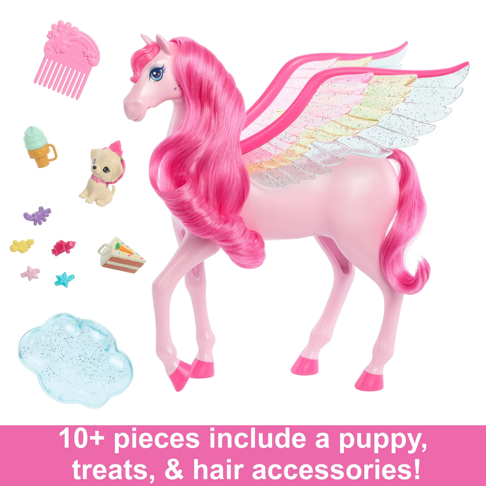 Barbie A Touch of Magic Pink Pegasus with Puppy Barbie A Touch of Magic Pink Pegasus with Puppy