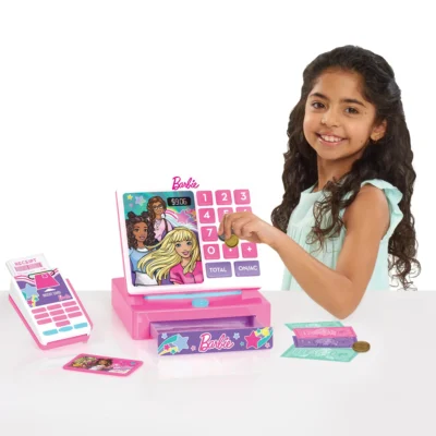 Barbie Trendy Cash Register with Sounds 9 Piece Playset