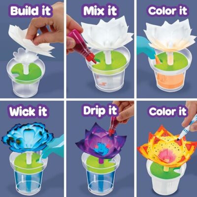 Crayola Paper Flower Science Kit Color Changing Flowers Gift
