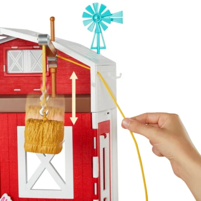 Barbie Horse Barn Playset with 25+ Feeding & Grooming Accessories
