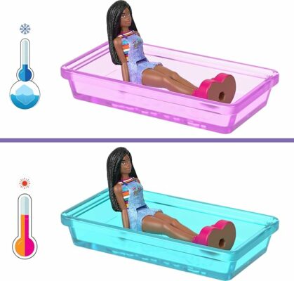 Barbie Mini BarbieLand 4 Pack Doll & Toy Vehicle Set
