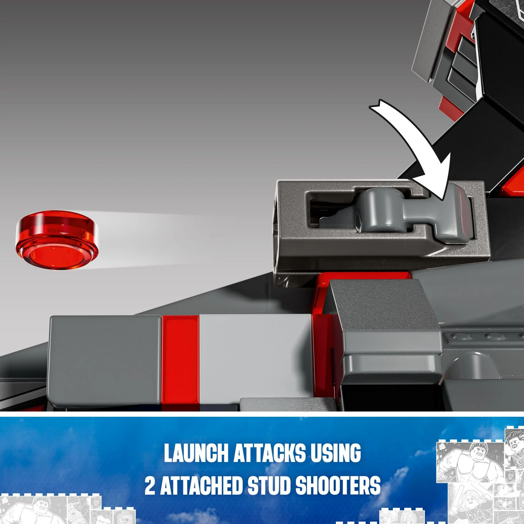 LEGO Marvel Captain America vs. Red Hulk Battle Building Set LEGO Marvel Captain America vs. Red Hulk Battle Building Set