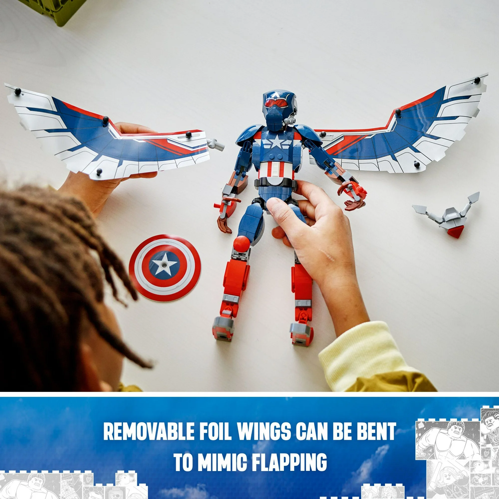 LEGO Marvel New Captain America Construction Figure LEGO Marvel New Captain America Construction Figure