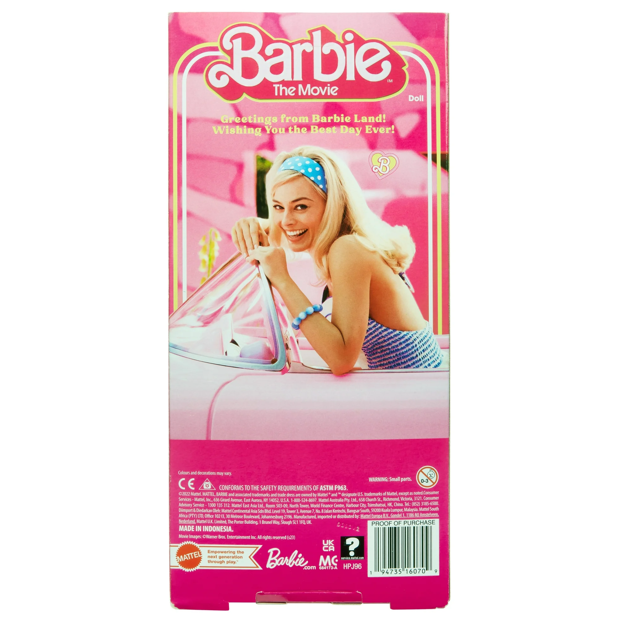 Barbie Margot Robbie as Barbie in Pink Gingham Dress Barbie Margot Robbie as Barbie in Pink Gingham Dress