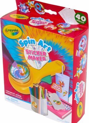 Crayola Spin Art Sticker Maker Machine Arts & Crafts Kit