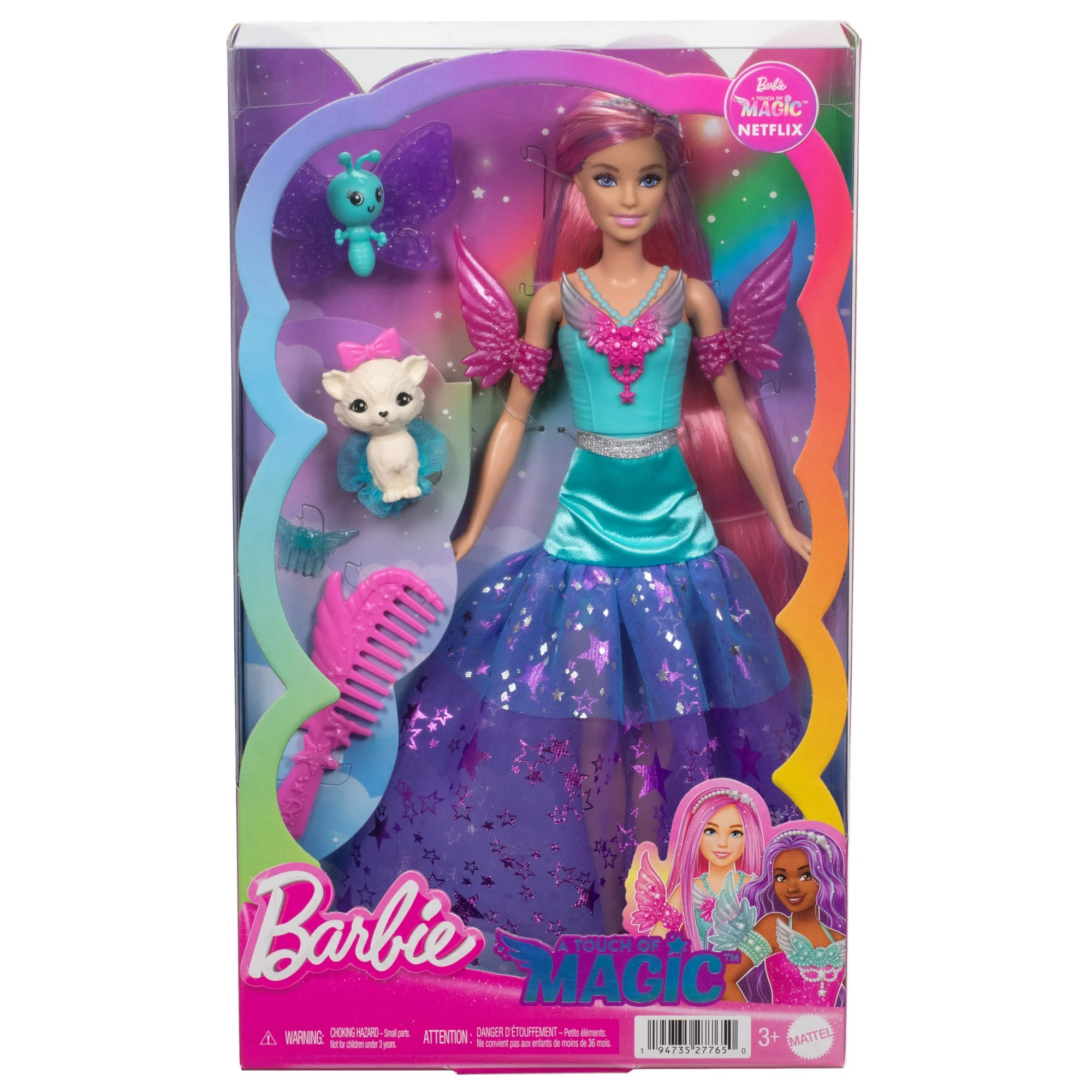 Barbie Doll with 2 Fantasy Pets and Dress Barbie Doll with 2 Fantasy Pets and Dress