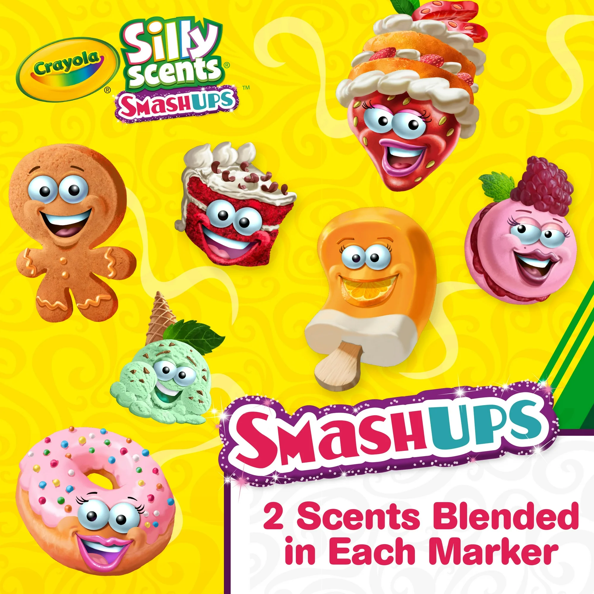 Crayola Silly Scents Smash Ups Markers Scented Art Tools Crayola Silly Scents Smash Ups Markers Scented Art Tools