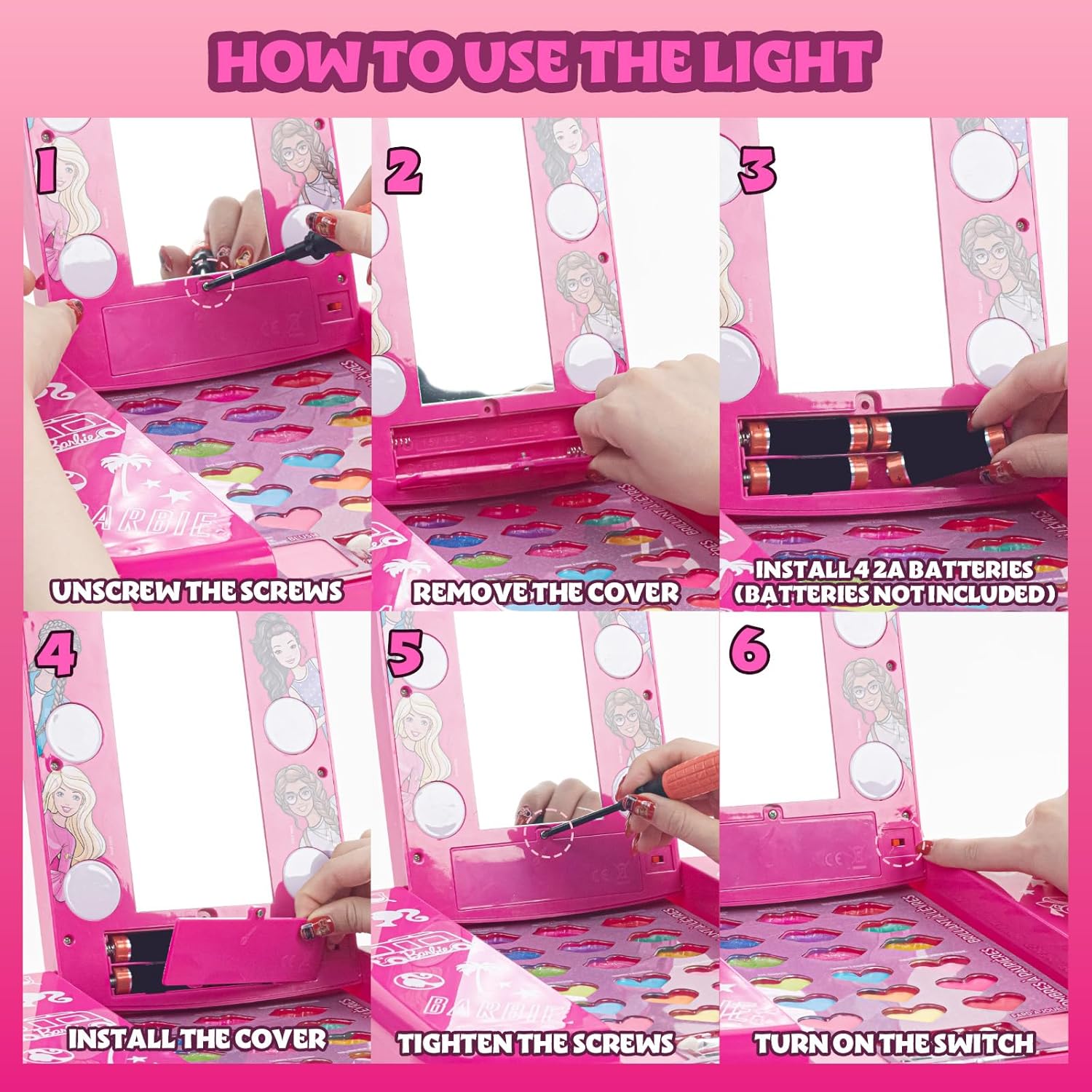Barbie Beauty Vanity Set with Light Up Mirror Barbie Beauty Vanity Set with Light Up Mirror
