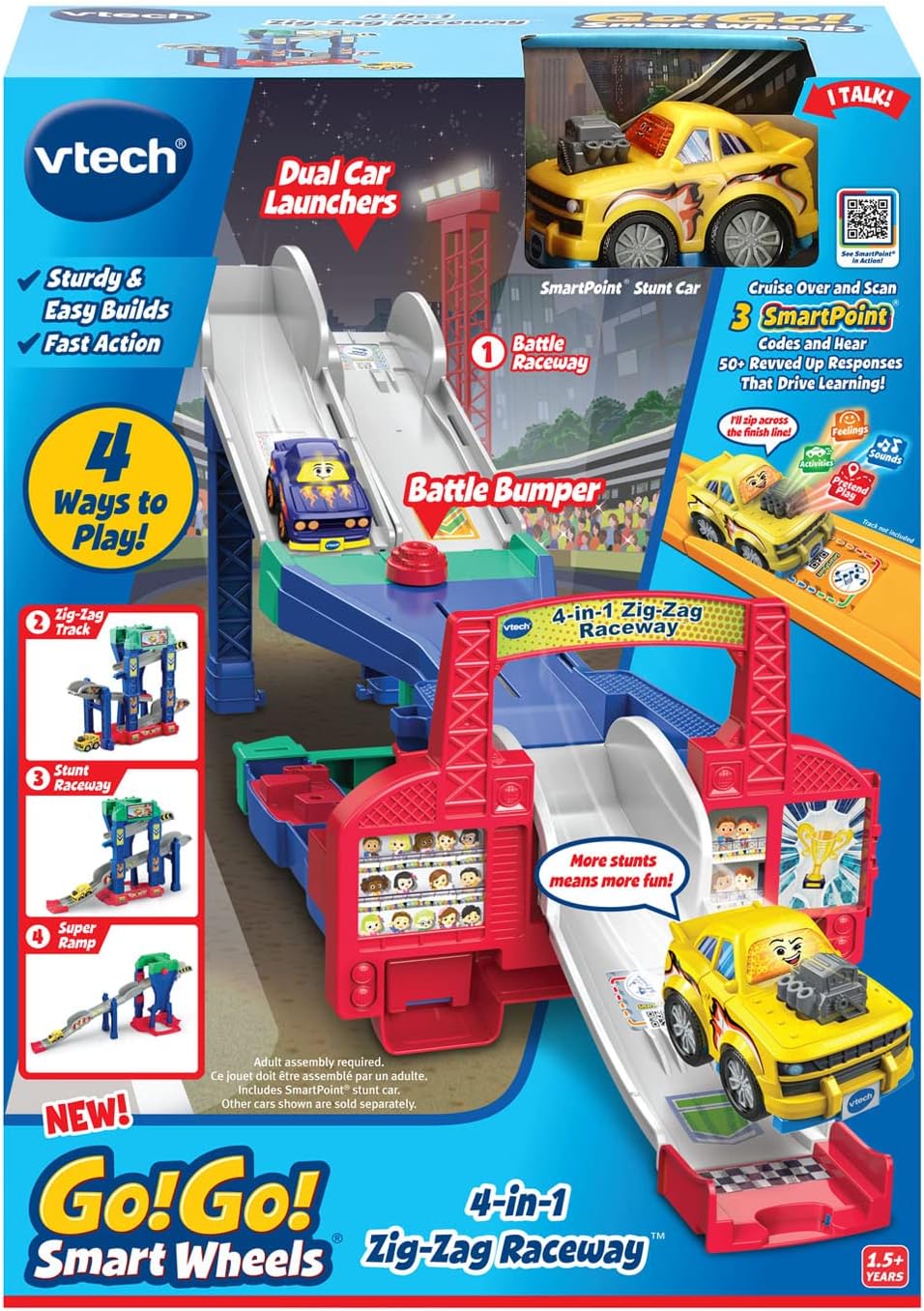 VTech Go! Go! Smart Wheels 4 in 1 Zig-Zag Raceway VTech Go! Go! Smart Wheels 4 in 1 Zig-Zag Raceway