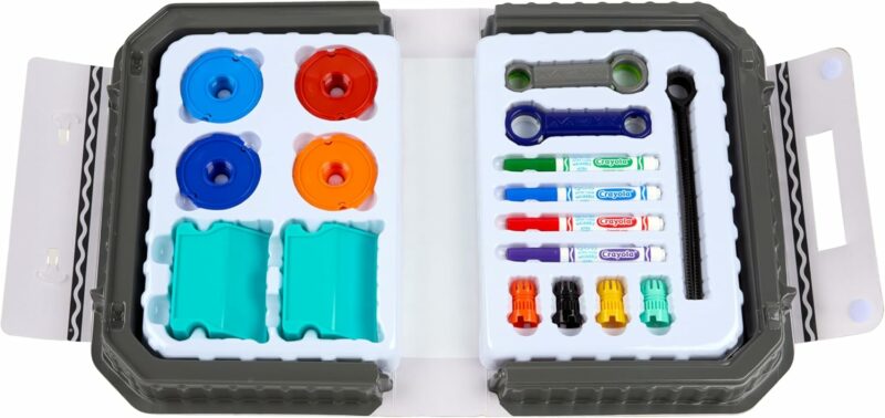 Crayola Colourwhirls Battle Arena Art Game DIY Gyro Spin Art Toy