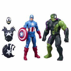 Marvel Avengers Captain America & Venomized Hulk Action Figures