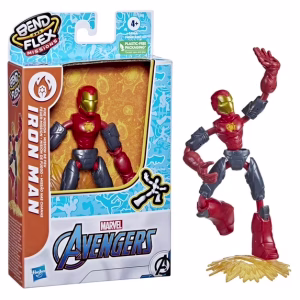 Marvel Avengers Flex Missions Iron Man Fire Action Figure