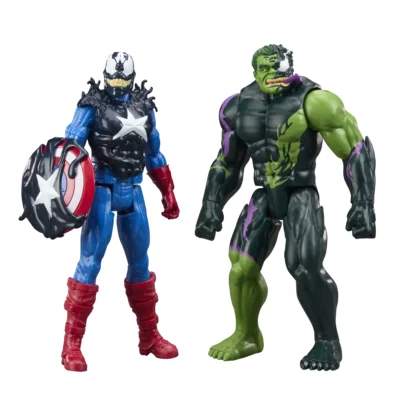Marvel Avengers Captain America & Venomized Hulk Action Figures