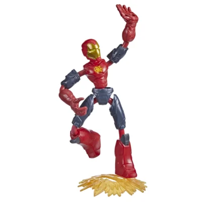Marvel Avengers Flex Missions Iron Man Fire Action Figure