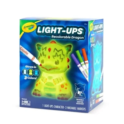 Crayola Light Ups Dragon Light Up Toy DIY Room Decor Toys for Kids