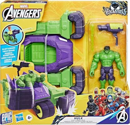AVENGERS Marvel Hulk Blast & Smash Truck Figure & Vehicle Set