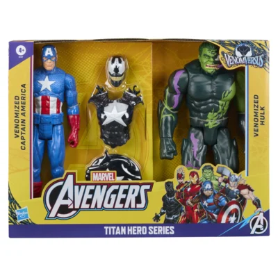 Marvel Avengers Captain America & Venomized Hulk Action Figures