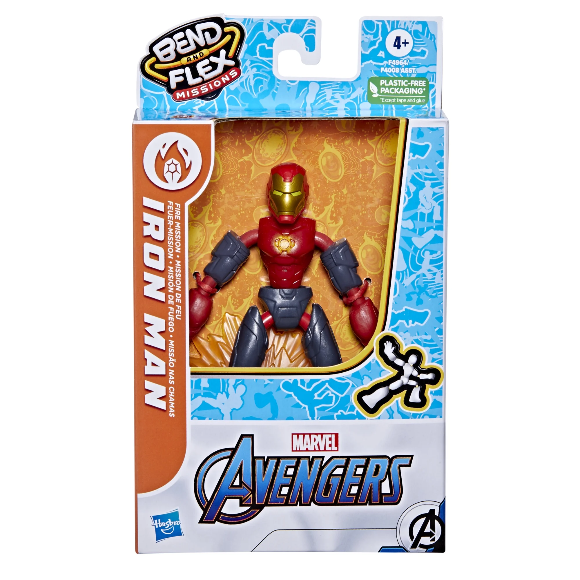 Marvel Avengers Flex Missions Iron Man Fire Action Figure Marvel Avengers Flex Missions Iron Man Fire Action Figure