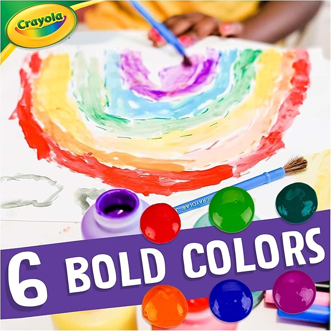 Crayola Washable Kids Paint 6pcs Assorted Bulk Paint Set for Kids Crayola Washable Kids Paint 6pcs Assorted Bulk Paint Set for Kids