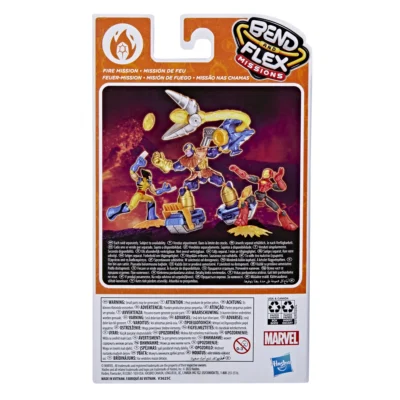 Marvel Avengers Flex Missions Iron Man Fire Action Figure