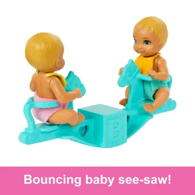 Barbie Skipper Babysitter Doll with Twin Nursery Playset with Crib