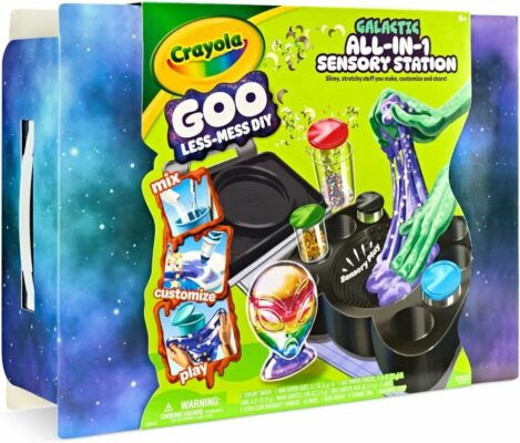 Crayola Goo All in 1 Sensory Station Galactic Slime Making Kit for Kids