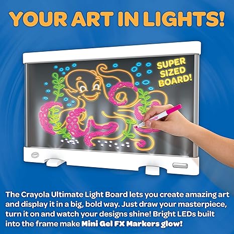 Crayola Ultimate Light Board White Kids Drawing Tablet Crayola Ultimate Light Board White Kids Drawing Tablet