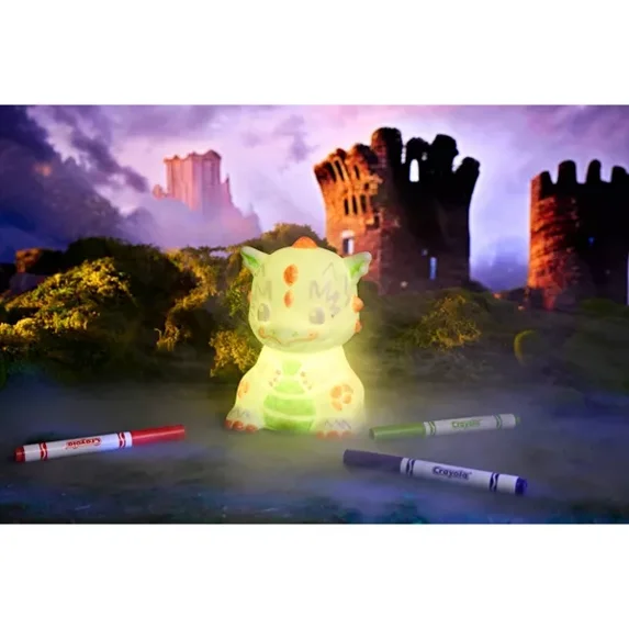 Crayola Light Ups Dragon Light Up Toy DIY Room Decor Toys for Kids Crayola Light Ups Dragon Light Up Toy DIY Room Decor Toys for Kids