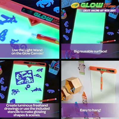Crayola Glow Art Studio Glow in the Dark Toys