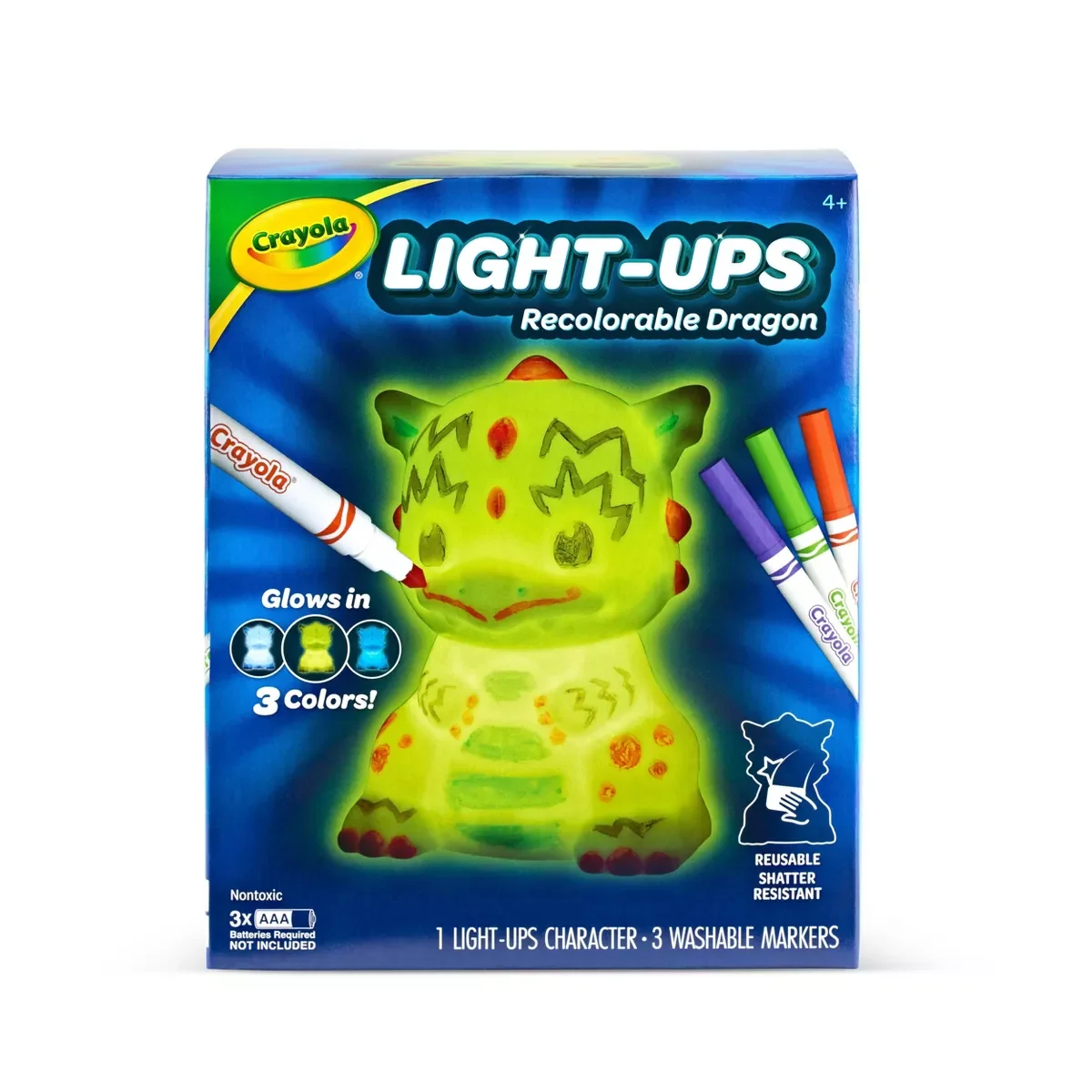 Crayola Light Ups Dragon Light Up Toy DIY Room Decor Toys for Kids Crayola Light Ups Dragon Light Up Toy DIY Room Decor Toys for Kids